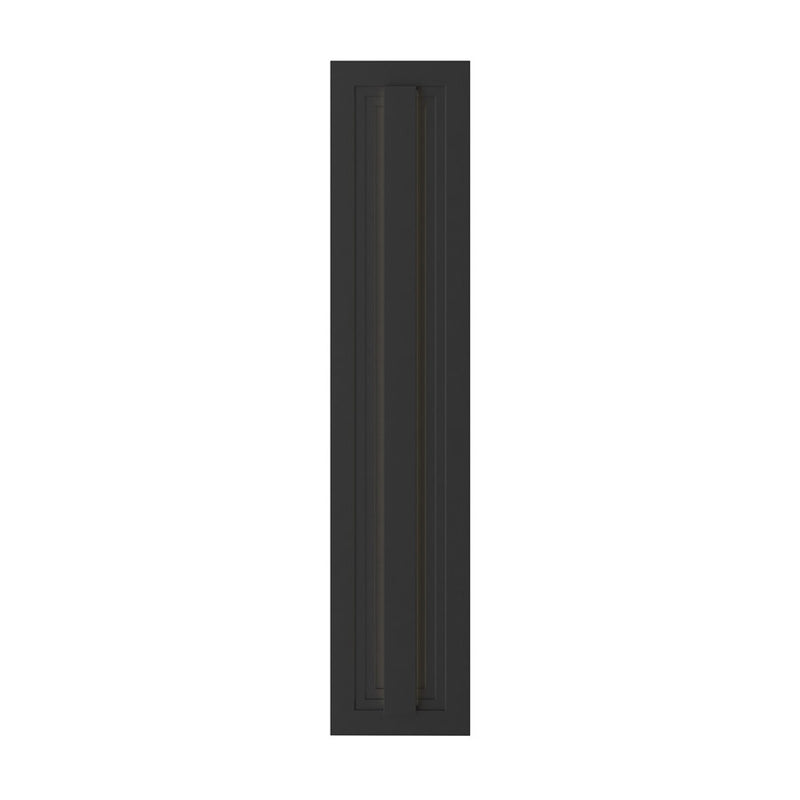 Kichler Arik 26.5in 1-Light LED Wall Light | Modern Black Aluminum | Entryway & Patio | 5.5 x 26.5 x 2.75 in | Model 59170BKLED