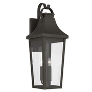 Kichler Cleary 30in 3-Light Outdoor Wall Light | Traditional Olde Bronze and Clear Glass | Entryway & Patio Accent | Model 59196OZ