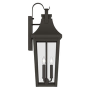 Kichler Cleary 30in 3-Light Outdoor Wall Light | Traditional Olde Bronze and Clear Glass | Entryway & Patio Accent | Model 59196OZ