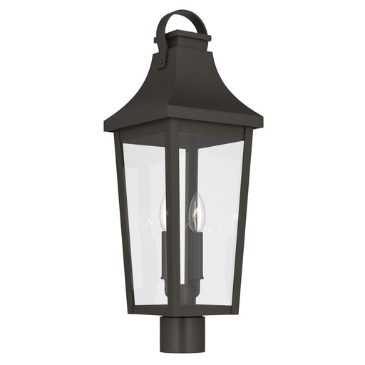 Kichler Cleary 25.25in 2-Light Outdoor Post Light | Traditional Olde Bronze and Clear Glass | Entryway & Pathway | Model 59197OZ