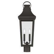 Kichler Cleary 25.25in 2-Light Outdoor Post Light | Traditional Olde Bronze and Clear Glass | Entryway & Pathway | Model 59197OZ