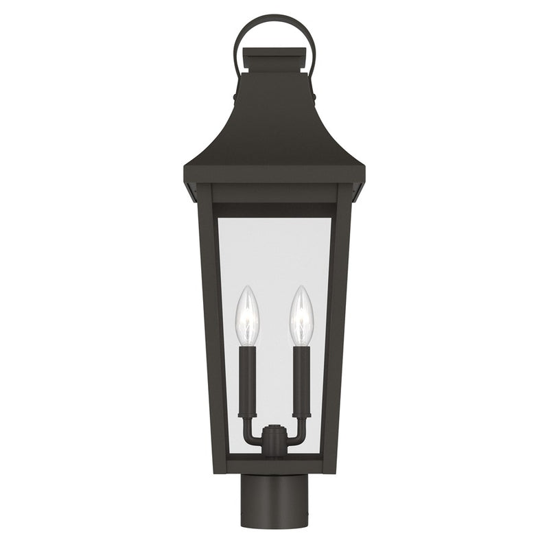 Kichler Cleary 25.25in 2-Light Outdoor Post Light | Traditional Olde Bronze and Clear Glass | Entryway & Pathway | Model 59197OZ