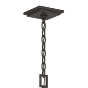 Kichler Cleary 24in 2-Light Outdoor Pendant | Traditional Olde Bronze Aluminum and Clear Glass | Covered Porch & Patio | Model 59198OZ