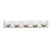 Kichler Linear Bath 30in 5-Light Vanity Light | Chrome Steel | Bathroom Vanity | 30 x 4.5 in | Model 625CH