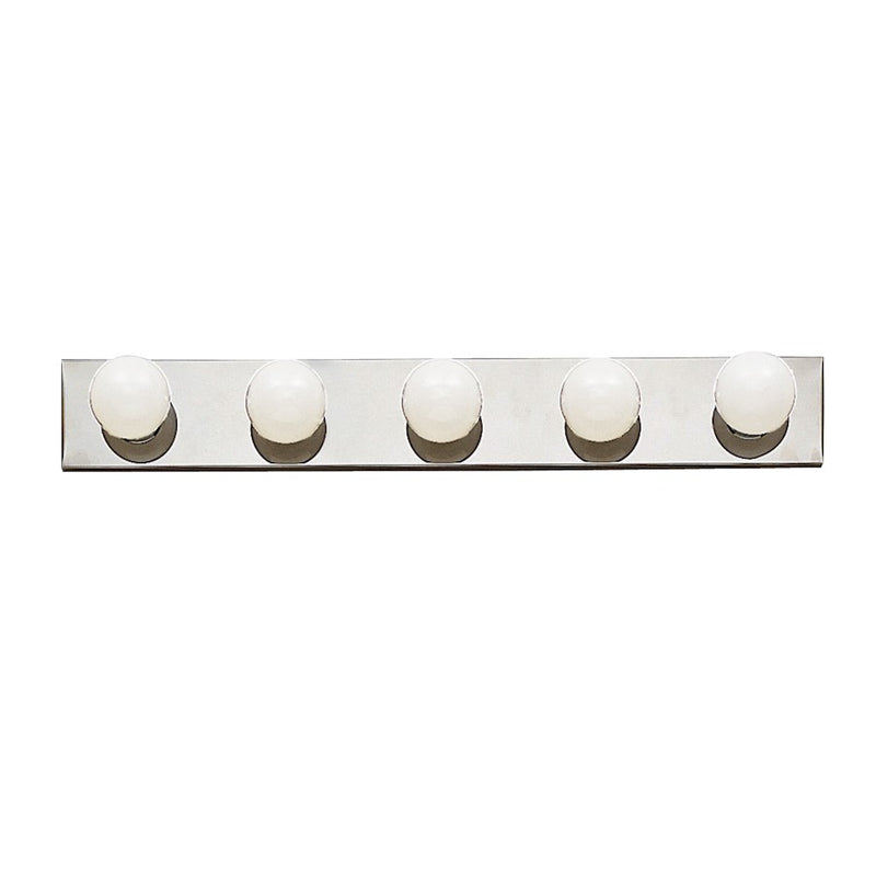 Kichler Linear Bath 30in 5-Light Vanity Light | Chrome Steel | Bathroom Vanity | 30 x 4.5 in | Model 625CH
