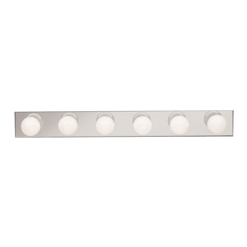 Kichler Linear Bath 36in 6-Light Vanity Light | Chrome Steel | Bathroom Vanity | 36 x 4.5 in | Model 626CH