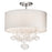 Kichler Piatt 3 Light 16" Semi Flush Mount, Chrome/Clear - 83239
