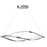 Kichler Meridian 1 Light 53" Round Pendant, Chrome - 83385