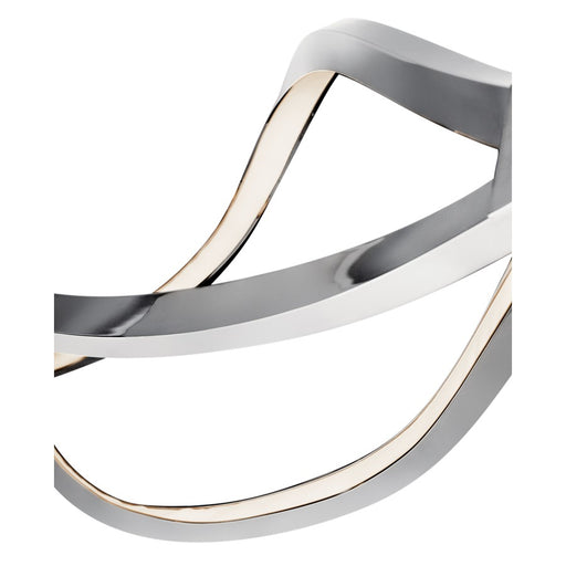 Kichler Meridian 1 Light 53" Round Pendant, Chrome