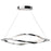 Kichler Meridian 1 Light 43" Round Pendant, Chrome - 83386