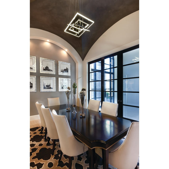 Kichler Maze 7 Light LED Chandelier, Chrome