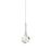 Kichler Rockne 1 Light led Mini Pendant, Chrome/Clear Optical Crystal