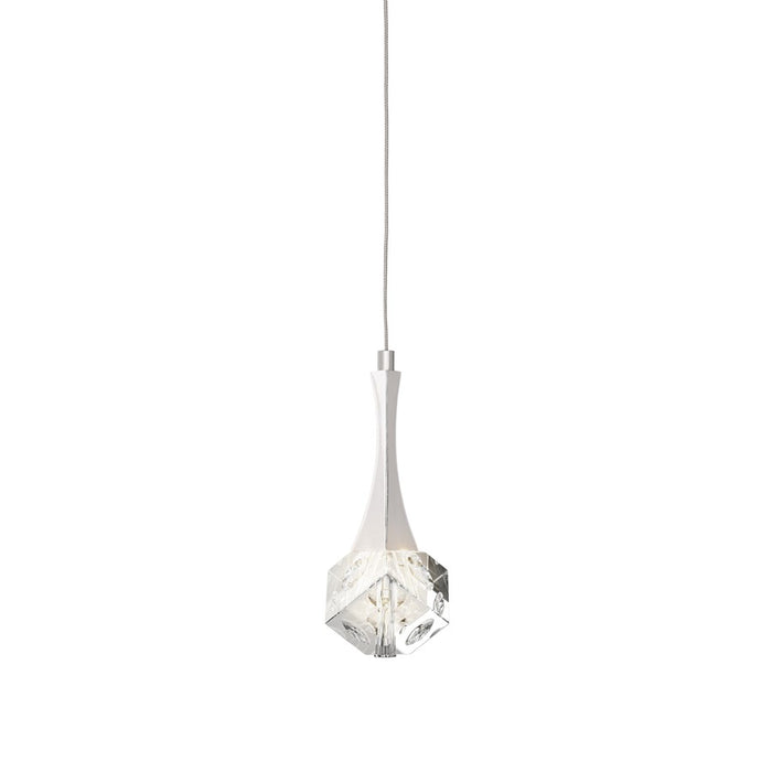 Kichler Rockne 1 Light led Mini Pendant, Chrome/Clear Optical Crystal