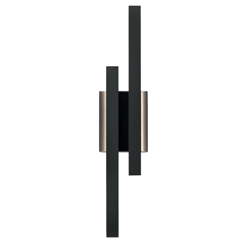 Kichler Idril 2 Light Wall Sconce, LED, Matte Black