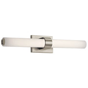 Kichler Izza 1Lt 25" Linear Bath Light, Nickel/Satin Etched Cased Opal - 83743
