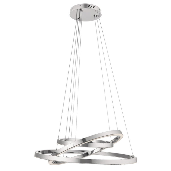 Kichler Opus 3 Light Chandelier Multi Tier, Chrome