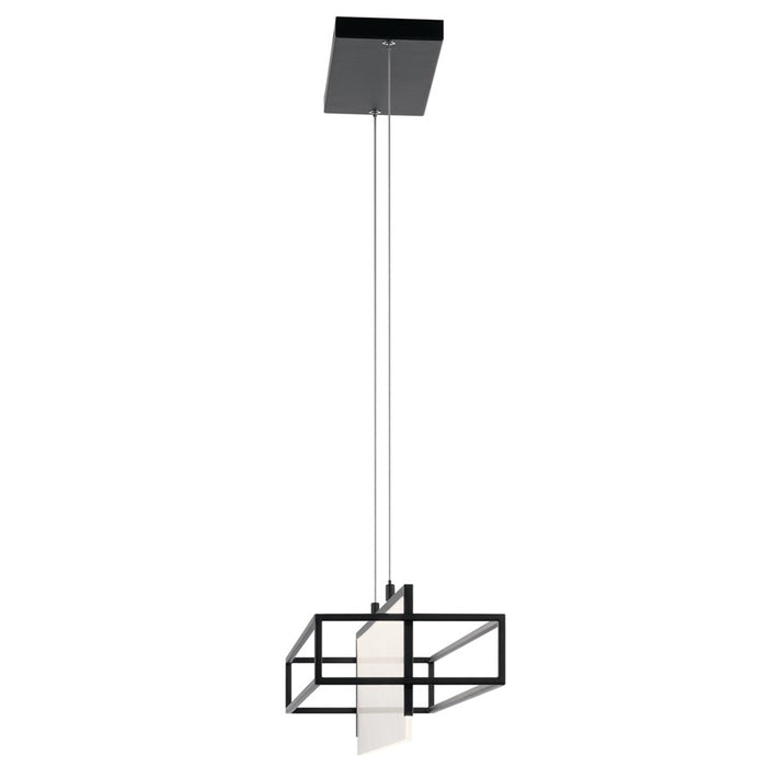 Kichler Vega 3 Light Chandelier Linear, Matte Black