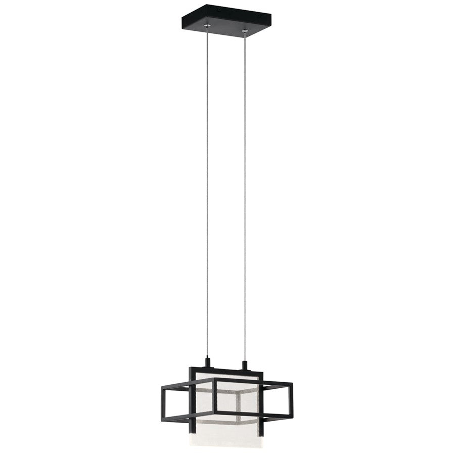 Kichler Vega 1 Light LED Mini Pendant, Matte Black - 84052