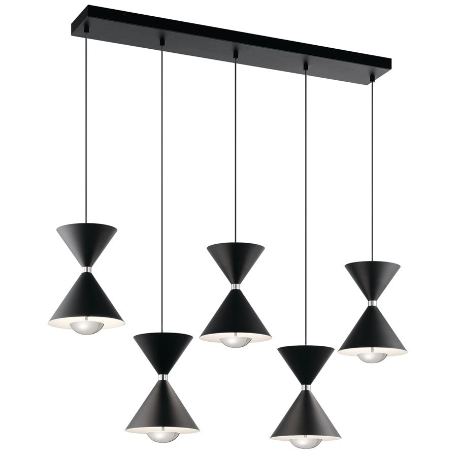 Kichler Kordan 10 Light Pendant, Matte Black - 84113