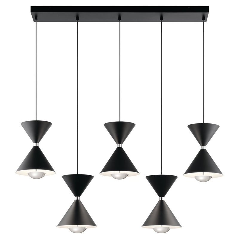 Kichler Kordan 10 Light Pendant, Matte Black