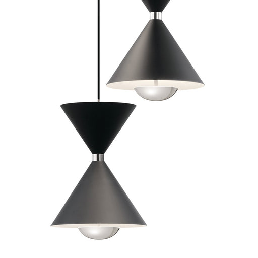 Kichler Kordan 6 Light Cluster Pendant, Matte Black