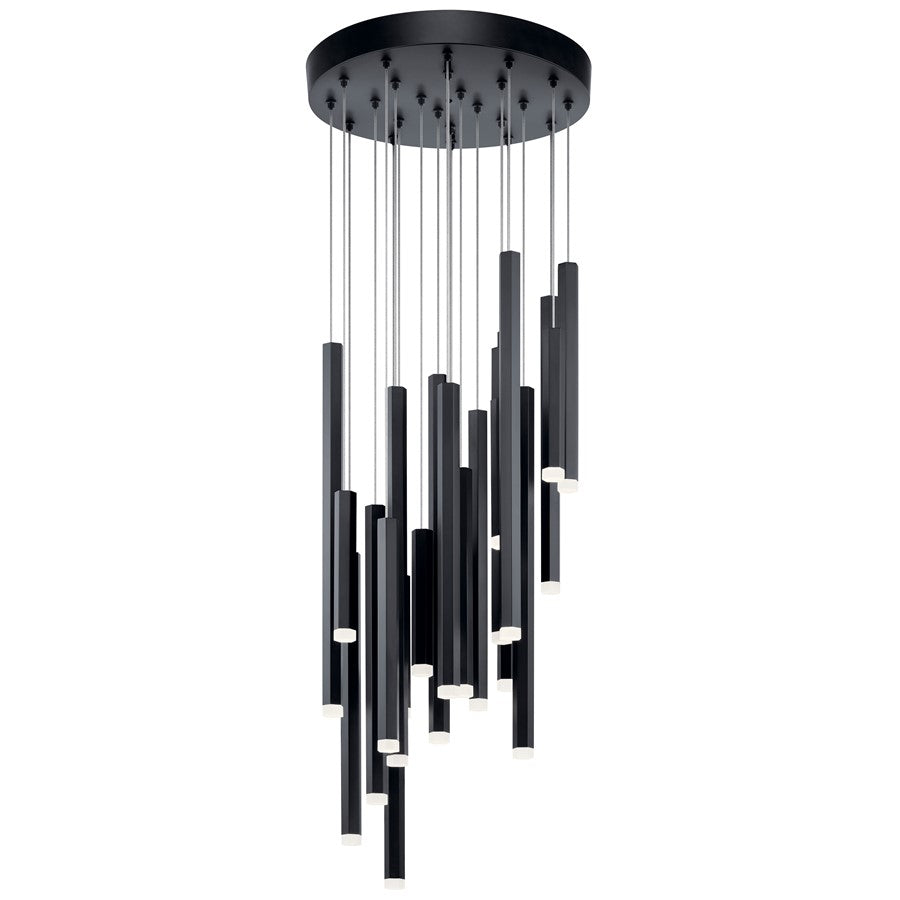 Kichler Soho 24 Light Cluster Pendant, Black - 84116