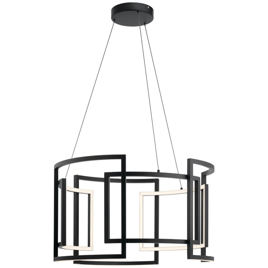 Kichler Melko 9 Light 32" Pendant, Black - 84134
