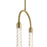 Kichler Delsey 1 Light LED Mini Pendant, Champagne Gold/Clear