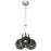 Kichler Zin 3 Light Cluster Pendant, Chrome/Smoked - 84155