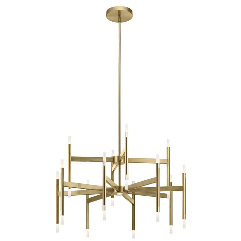 Kichler Kizette 24 Light Chandelier 2 Tier, Champagne Gold - 84178