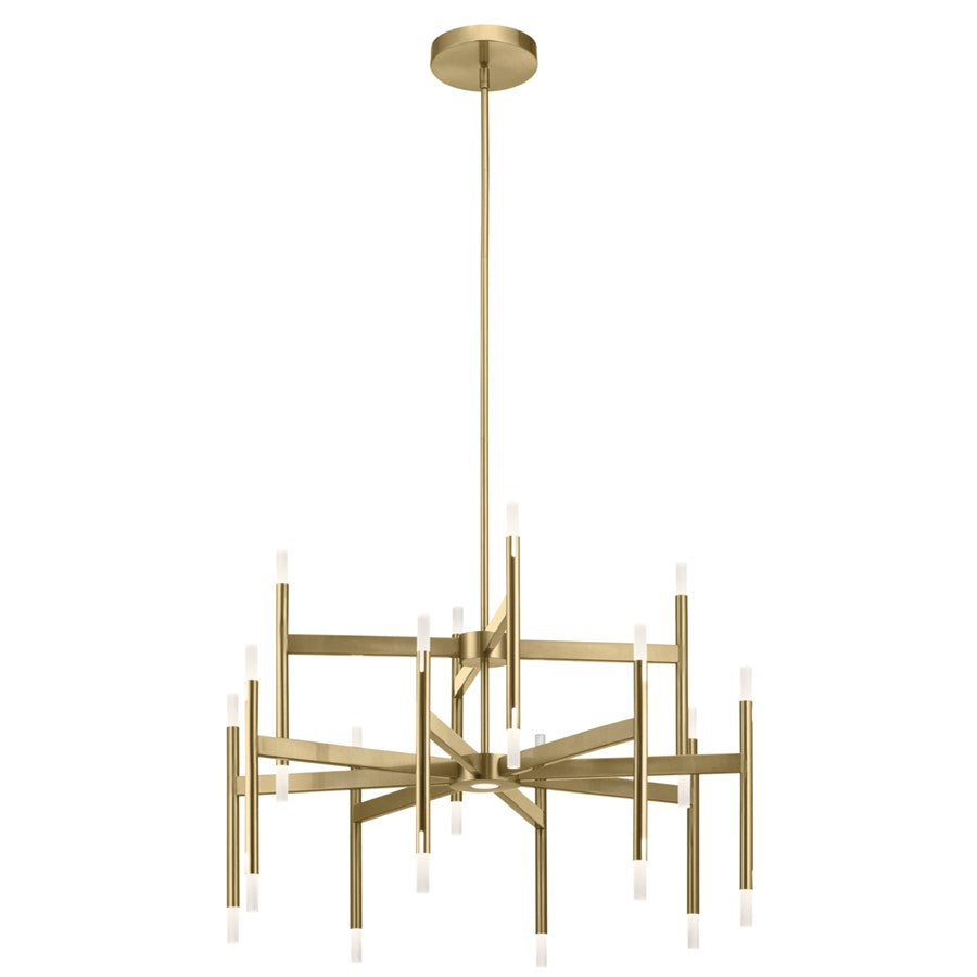 Kichler Kizette 24 Light Chandelier 2 Tier, Champagne Gold - 84178