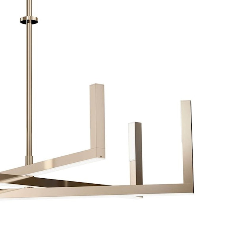 Kichler Priam 6-Light LED Chandelier | White Steel | Dining Room & Living Room | 2200 Lumens, 3000K, Dimmable | Model 84313WH