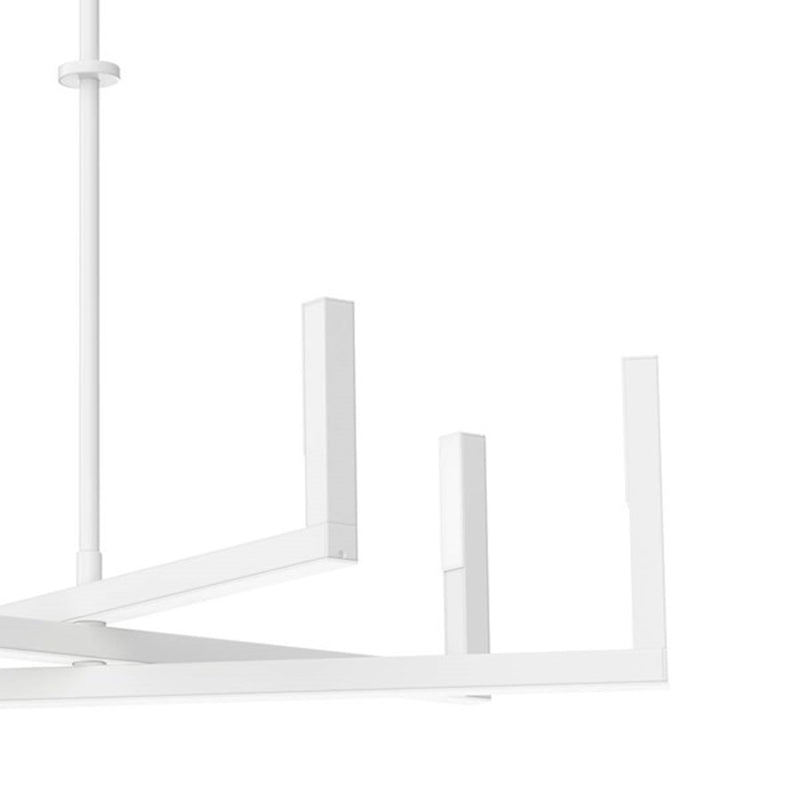 Kichler Priam 6-Light LED Chandelier | White Steel | Dining Room & Living Room | 2200 Lumens, 3000K, Dimmable | Model 84313WH