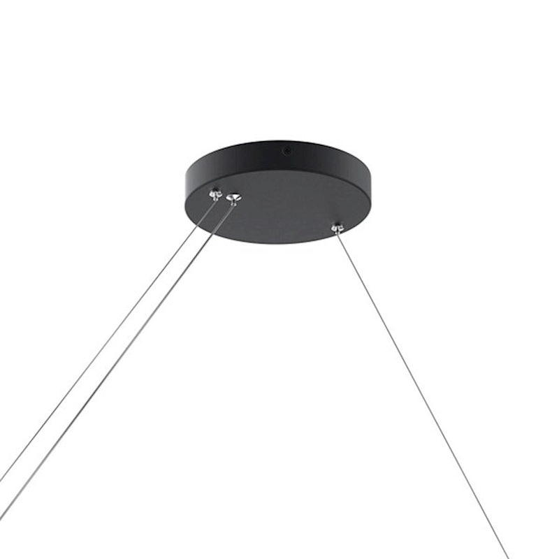 Kichler Walman 35in 1-Light Linear Chandelier | White Steel | Kitchen Island & Dining Room | 1050 Lumens, 3000K, Dimmable | Model 84316WH