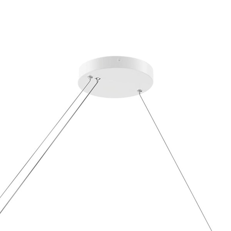 Kichler Walman 35in 1-Light Linear Chandelier | White Steel | Kitchen Island & Dining Room | 1050 Lumens, 3000K, Dimmable | Model 84316WH