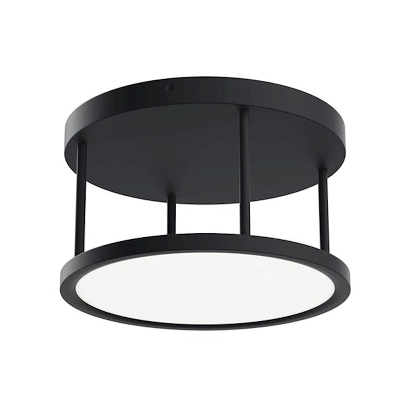 Kichler Lavi 9in 1-Light Semi Flush Mount | White Steel | Bedroom & Hallway | 950 Lumens 3000K Dimmable | Model 84319WH
