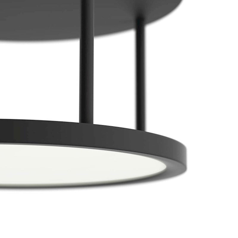 Kichler Lavi 9in 1-Light Semi Flush Mount | White Steel | Bedroom & Hallway | 950 Lumens 3000K Dimmable | Model 84319WH