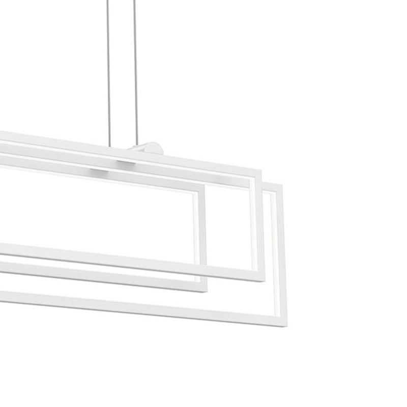 Kichler Jestin 38in 3-Light Linear Chandelier | Matte Black Steel | Kitchen Island & Dining Room | 38 x 6 x 9 in | Model 84322MBK