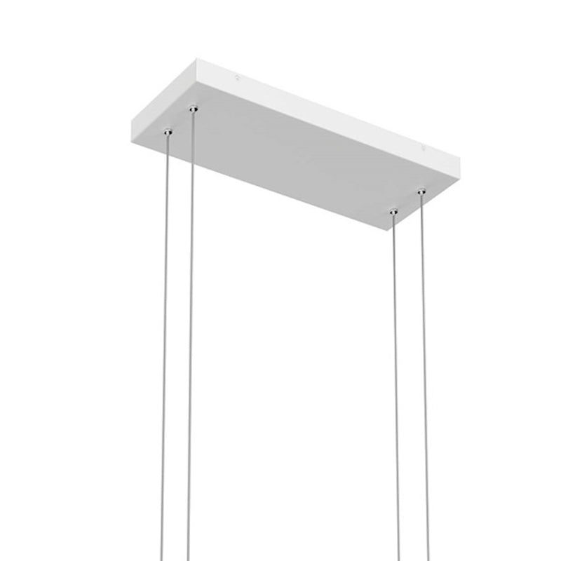 Kichler Jestin 38in 3-Light Linear Chandelier | Matte Black Steel | Kitchen Island & Dining Room | 38 x 6 x 9 in | Model 84322MBK