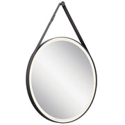 Kichler Mirror LED 28 x 40 in | Matte Black Steel Frame | Bathroom & Entryway | 28 x 2 x 40 in | Model 86000MBK