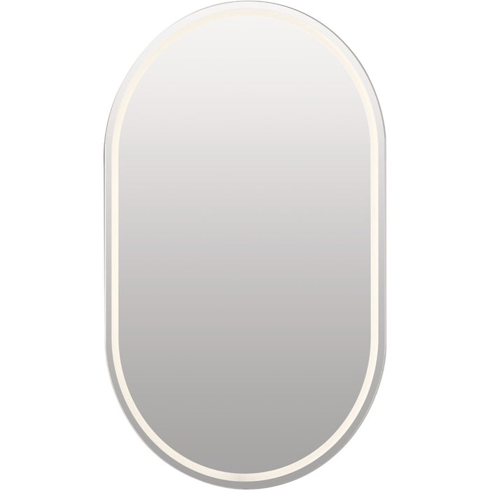 Kichler Menillo 32" LED Vanity Mirror, White/Etched