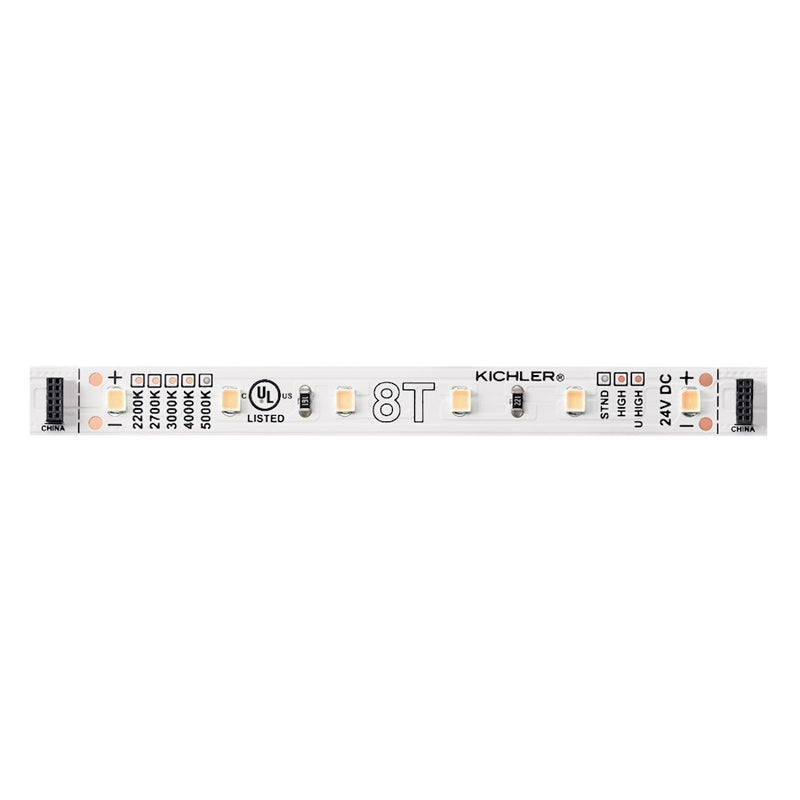 Kichler 8T Tape Light 4in Std 5000K | White Material | Under Cabinet & Accent Lighting | 4.25 x 0.5 in, Dimmable | Model 8T1000S50WH