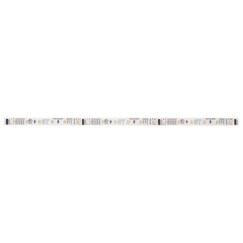 Kichler 8T Tape Light 1ft 4000K White | Under Cabinet LED Strip | Kitchen Counter & Task Lighting | 12in L, 117 Lumens, Dimmable | Model 8T1001S40WH