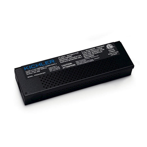 Kichler 8TD 24V 90W 0-10V Dimmable LED Driver | Textured Black Metal | Indoor Damp-Rated Power Supply | 8.5 x 2.5 x 1.25 in | Model 8TD24V090BKT