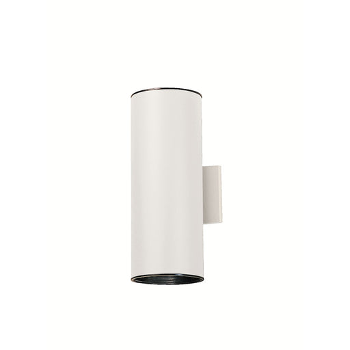 Kichler 15in 2-Light Outdoor Wall Sconce | Contemporary White Aluminum | Entryway & Covered Patio | 6 x 15 x 8.5 in | Model 9246WH