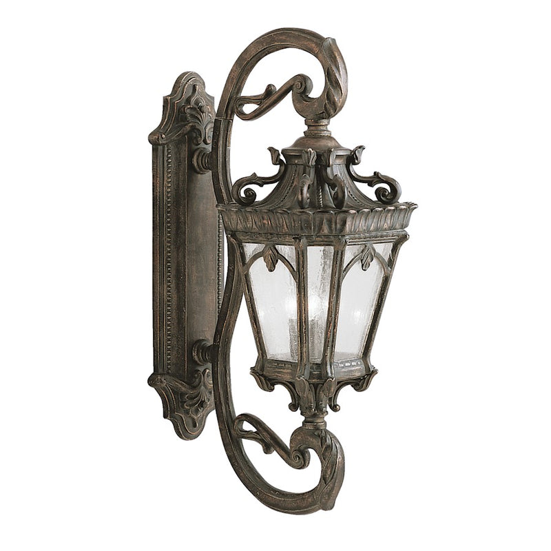 Kichler Tournai 14in 4-Light Outdoor Wall Lantern | Traditional Londonderry Cast Aluminum | Covered Patio & Entryway | 14 x 38 x 21 in | Model 9359LD