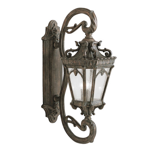 Kichler Tournai 14in 4-Light Outdoor Wall Lantern | Traditional Londonderry Cast Aluminum | Covered Patio & Entryway | 14 x 38 x 21 in | Model 9359LD