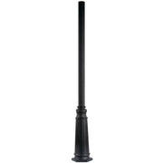Kichler 4"x96" Cast Aluminum Outdoor Post, Textured Black
