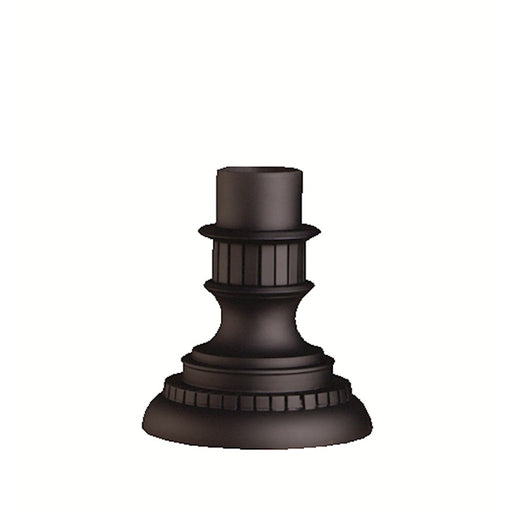 Kichler Outdoor Pier Mount 8x9in | Black Cast Aluminum | Post & Fence Lighting Adapter | 8 x 9 in | Model 9531BK