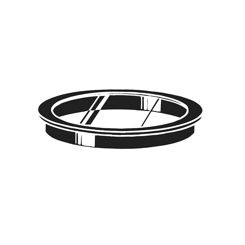 Kichler Accessory Lens 5in Black Clear Pyrex Glass | Lighting Accessory Lens | Indoor Use | 5 x 1 in | Model 9534BK